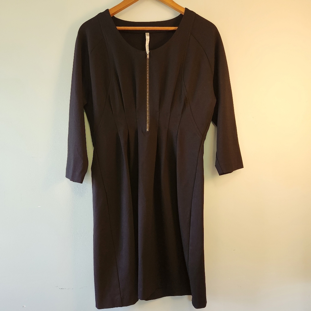 Part Two Classic Black Midi Dress
